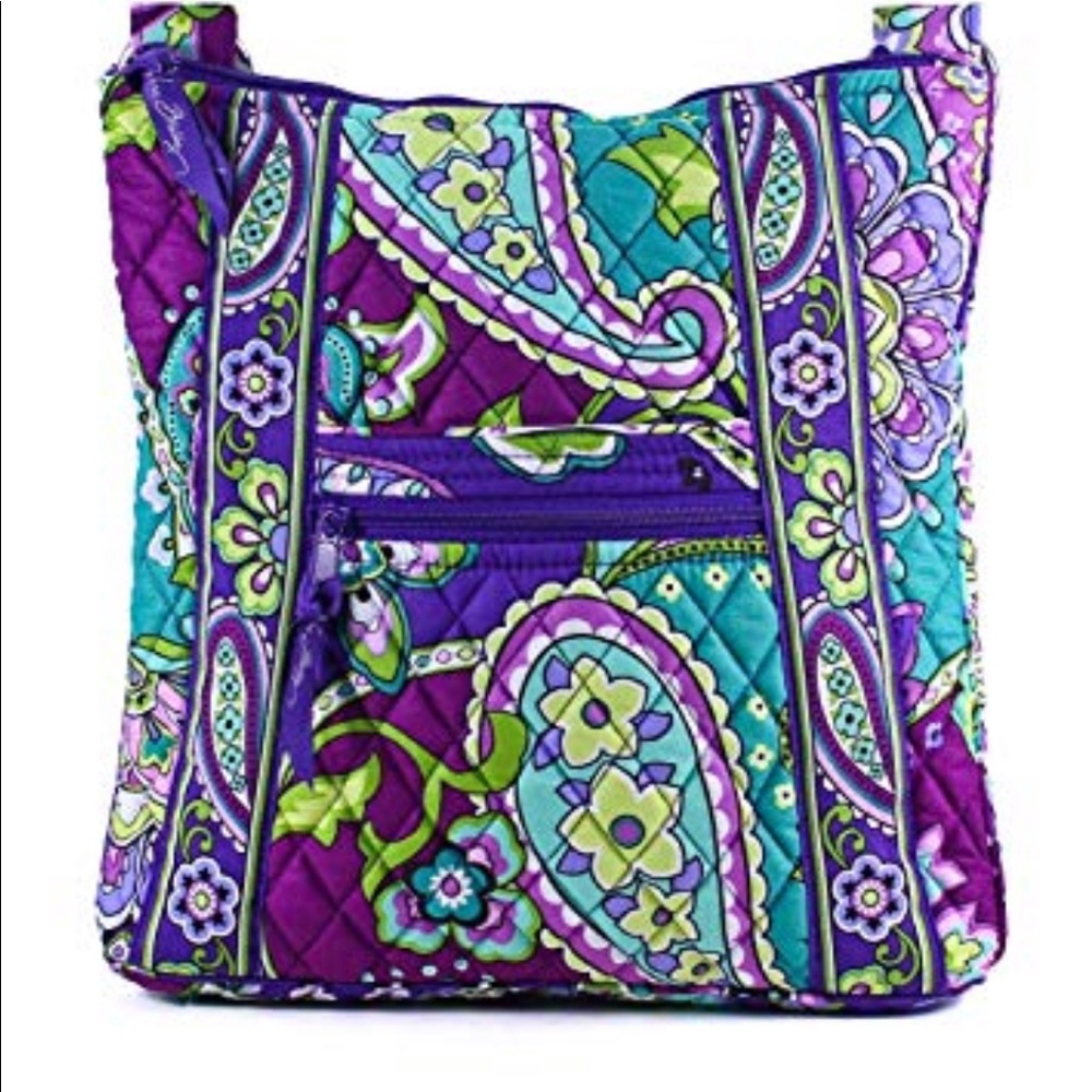 Vera Bradley Purple Paisley Crossbody Bag